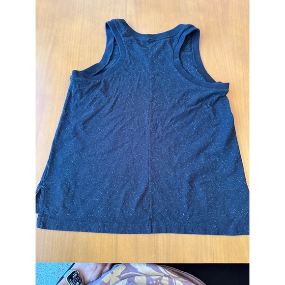 Nike Just Do It Tank Top Black Confetti Sleeveless Athletic Shirt - Picture 3 of 3